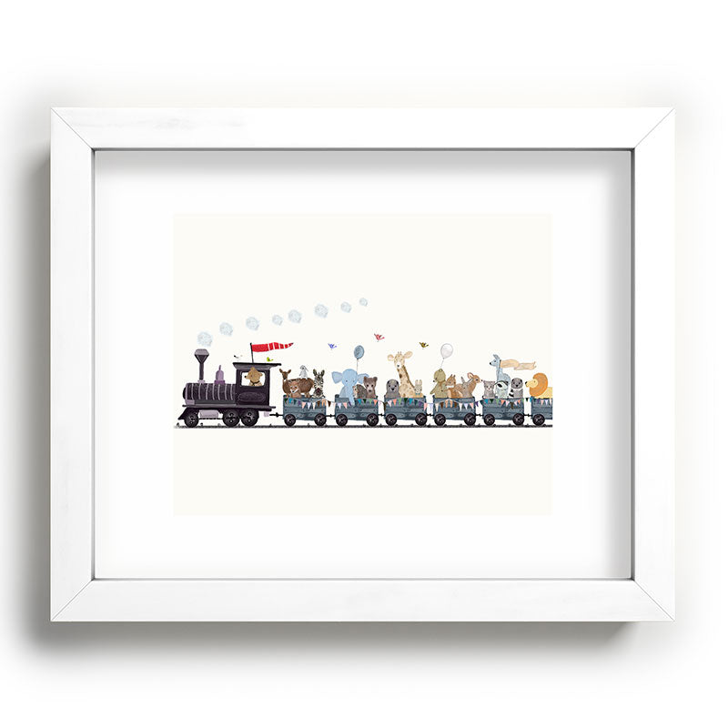 big little nursery nature train Framed Art Print Gallery Image 104