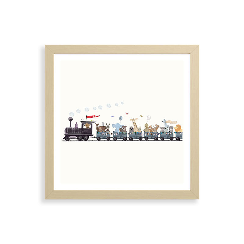 big little nursery nature train Framed Art Print Gallery Image 71