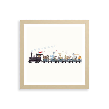 big little nursery nature train Framed Art Print Gallery Image 71