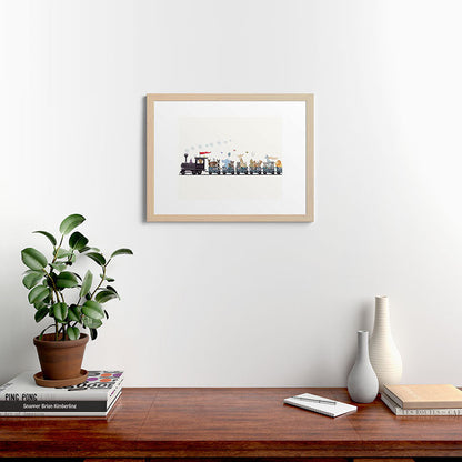 big little nursery nature train Framed Art Print Gallery Image 64