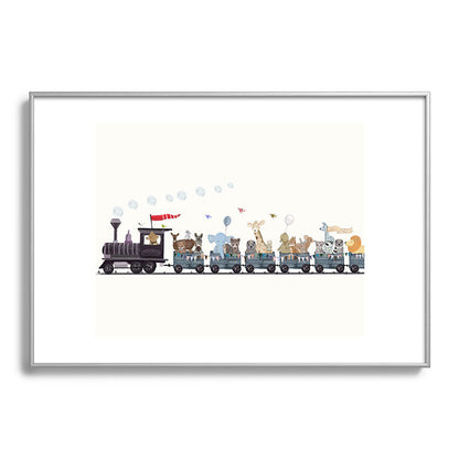 big little nursery nature train Framed Art Print Gallery Image 132