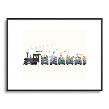 big little nursery nature train Framed Art Print Gallery Image 116