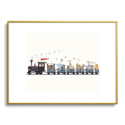 big little nursery nature train Framed Art Print Gallery Image 124