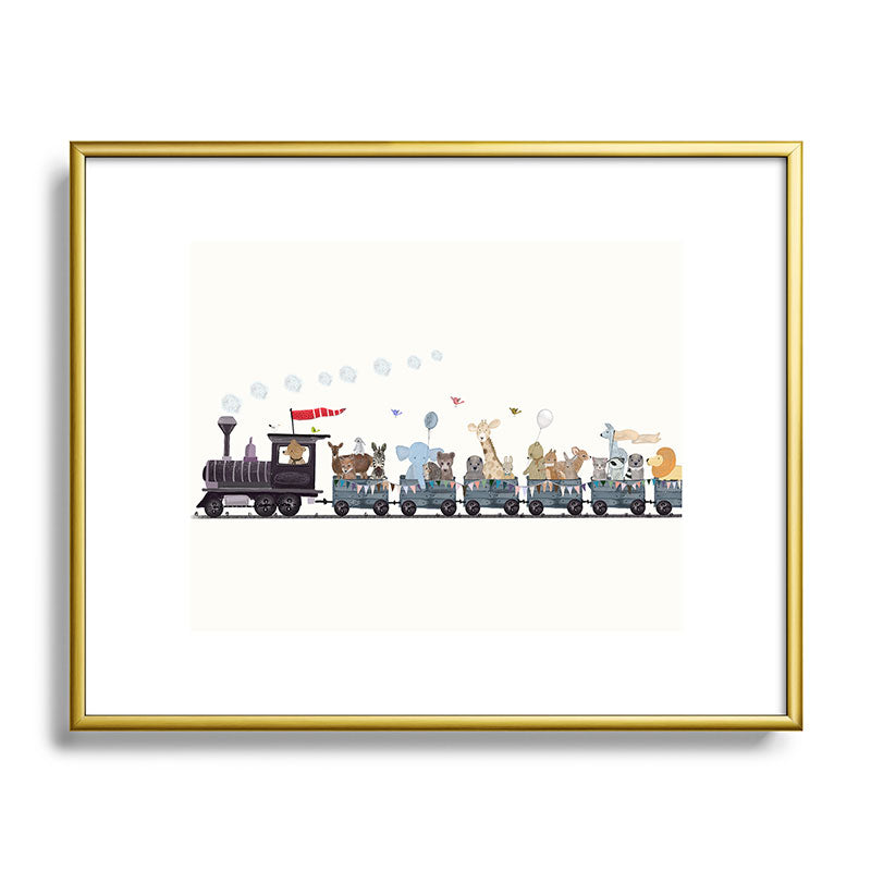 big little nursery nature train Framed Art Print Gallery Image 121