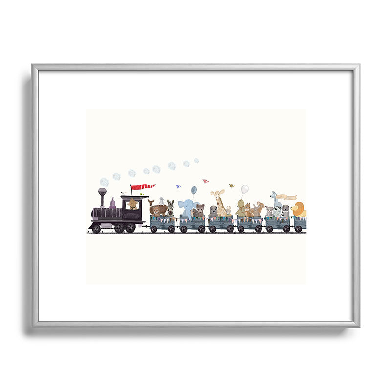 big little nursery nature train Framed Art Print Gallery Image 131