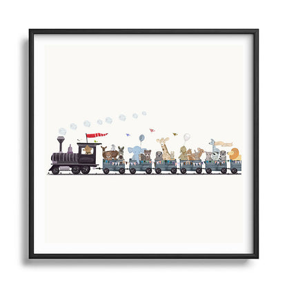 big little nursery nature train Framed Art Print Gallery Image 122