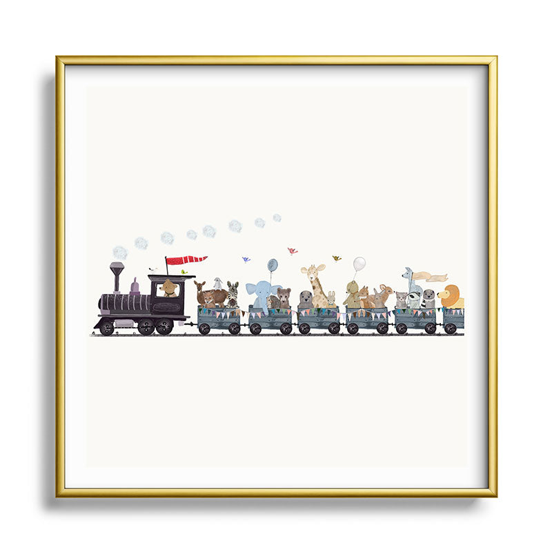 big little nursery nature train Framed Art Print Gallery Image 133