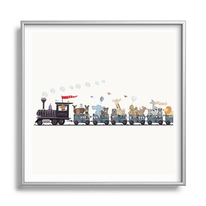 big little nursery nature train Framed Art Print Gallery Image 140
