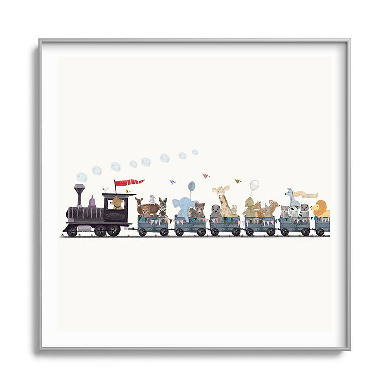 big little nursery nature train Framed Art Print Gallery Image 141