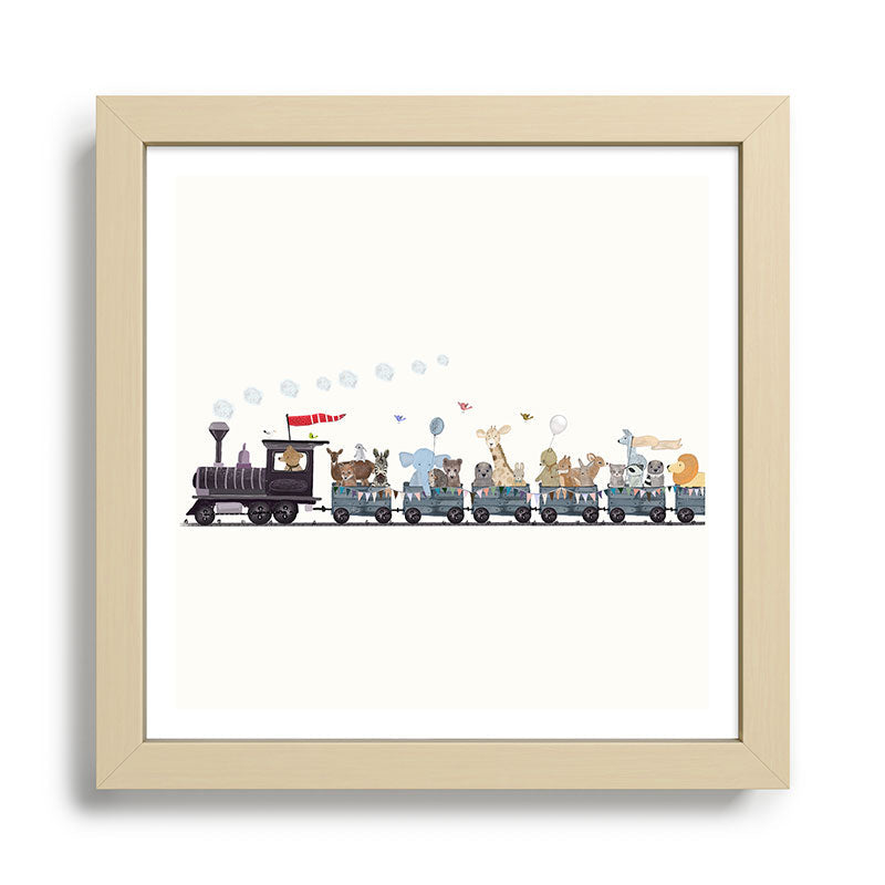 big little nursery nature train Framed Art Print Gallery Image 24