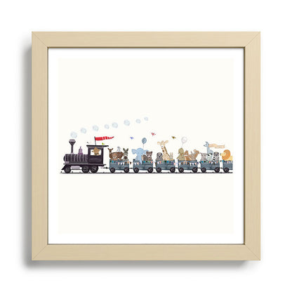 big little nursery nature train Framed Art Print Gallery Image 24