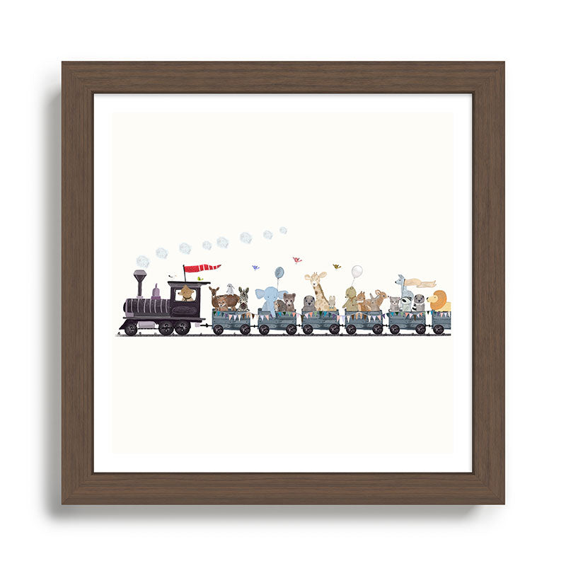 big little nursery nature train Framed Art Print Gallery Image 13