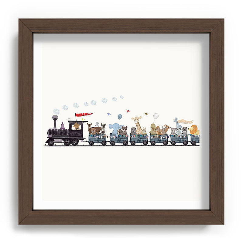 big little nursery nature train Framed Art Print Gallery Image 98