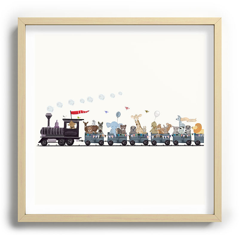 big little nursery nature train Framed Art Print Gallery Image 109