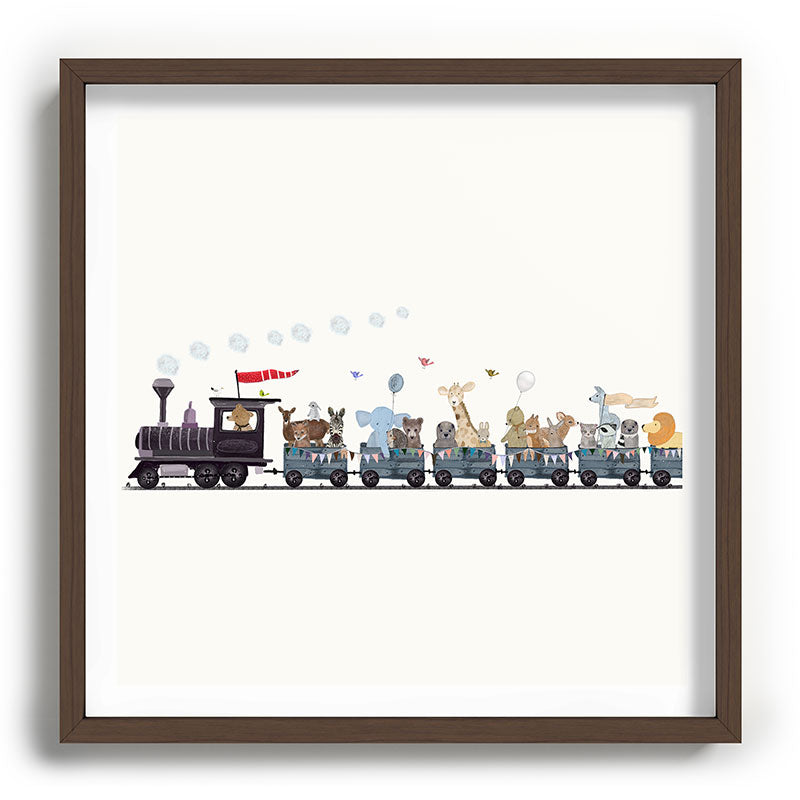 big little nursery nature train Framed Art Print Gallery Image 101