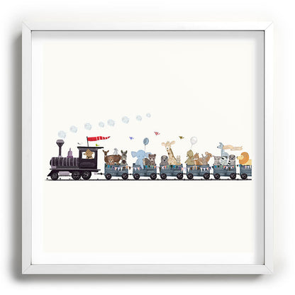 big little nursery nature train Framed Art Print Gallery Image 118