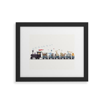 big little nursery nature train Framed Art Print Gallery Image 40
