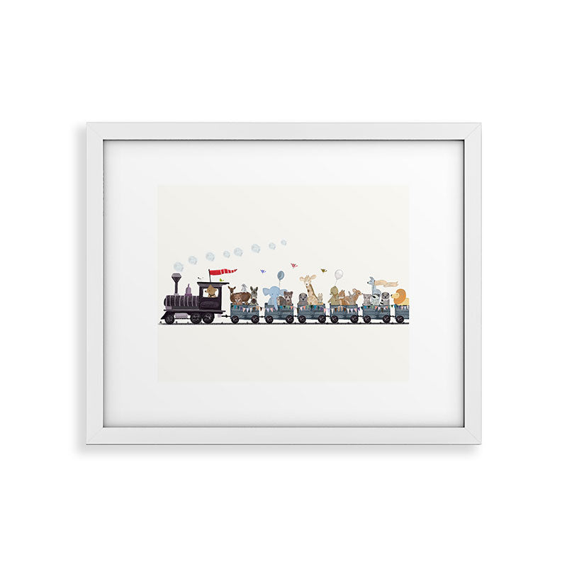 big little nursery nature train Framed Art Print Gallery Image 31