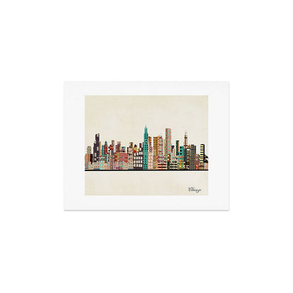 chicago city skyline Art Print Gallery Image 3