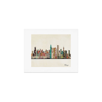 chicago city skyline Art Print Gallery Image 1