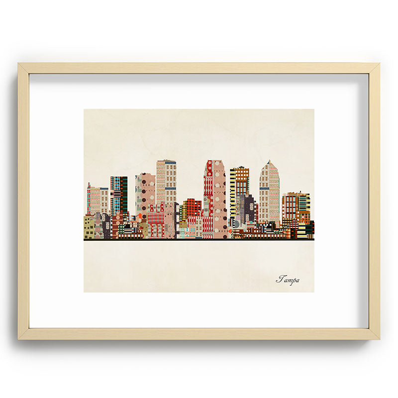 tampa skyline Framed Art Print Gallery Image 99