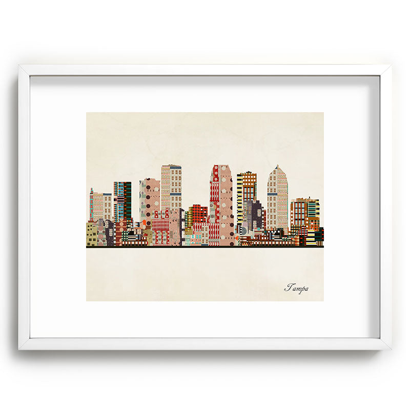tampa skyline Framed Art Print Gallery Image 107