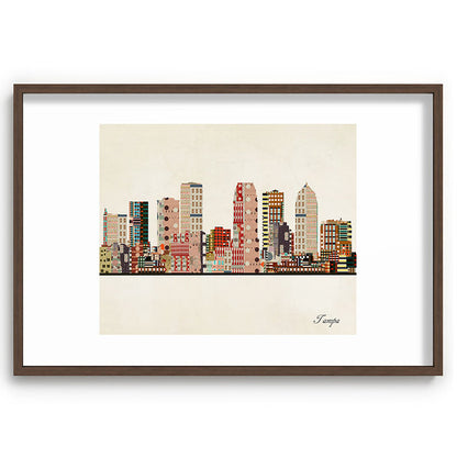 tampa skyline Framed Art Print Gallery Image 94