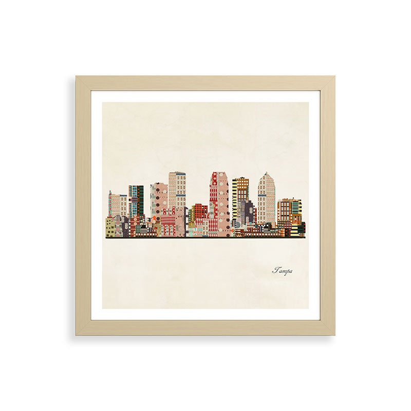 tampa skyline Framed Art Print Gallery Image 71