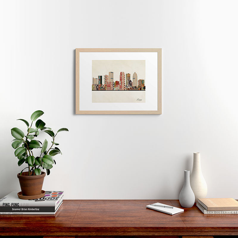 tampa skyline Framed Art Print Gallery Image 64