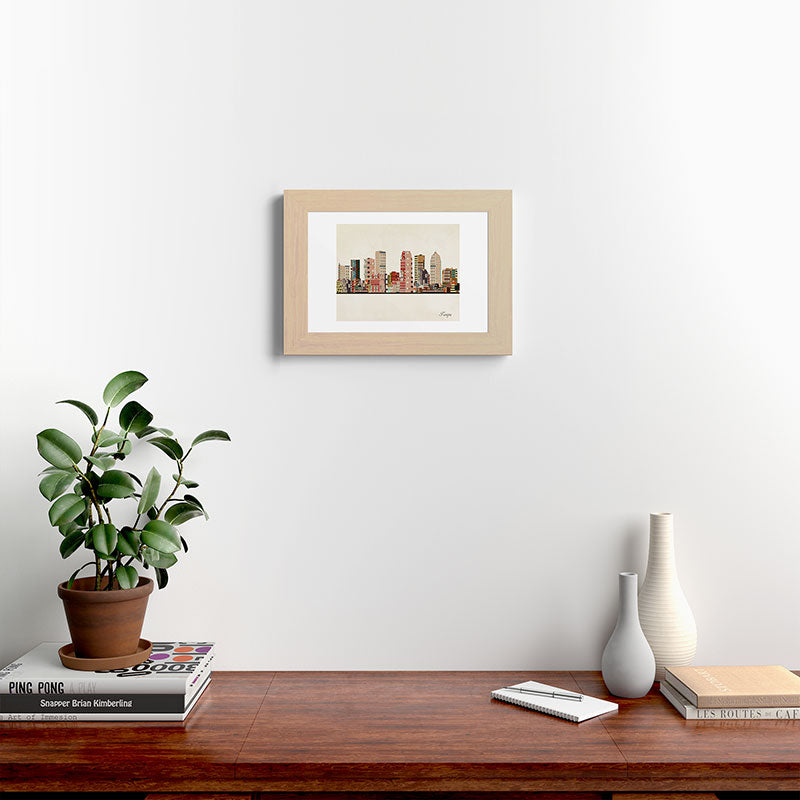 tampa skyline Framed Art Print Gallery Image 62