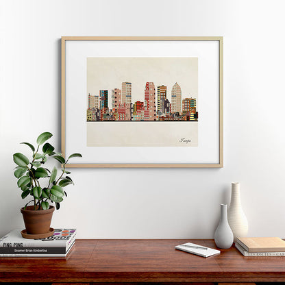 tampa skyline Framed Art Print Gallery Image 29