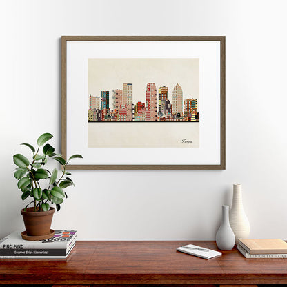 tampa skyline Framed Art Print Gallery Image 58