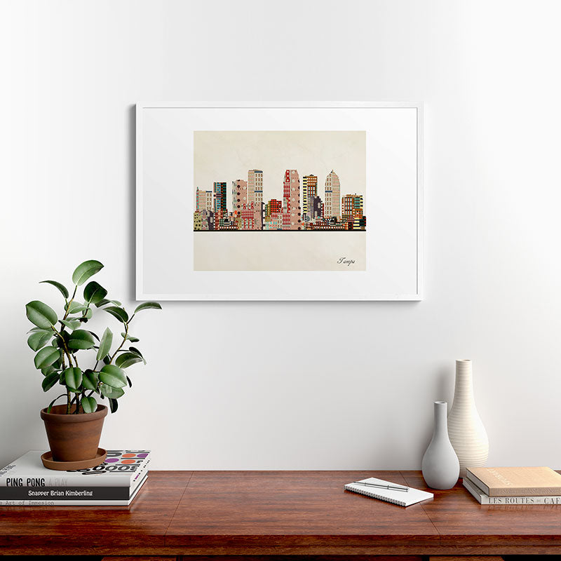 tampa skyline Framed Art Print Gallery Image 37