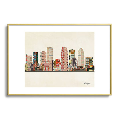 tampa skyline Framed Art Print Gallery Image 123