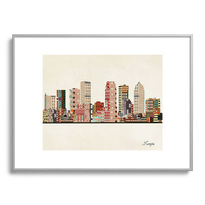 tampa skyline Framed Art Print Gallery Image 135