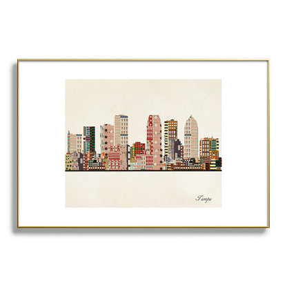 tampa skyline Framed Art Print Gallery Image 127