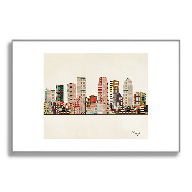 tampa skyline Framed Art Print Gallery Image 138