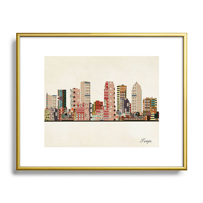 tampa skyline Framed Art Print Gallery Image 120