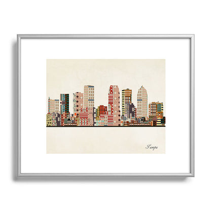 tampa skyline Framed Art Print Gallery Image 131