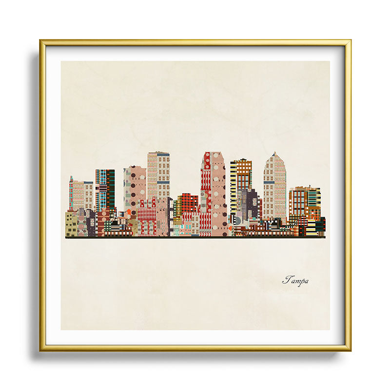 tampa skyline Framed Art Print Gallery Image 133