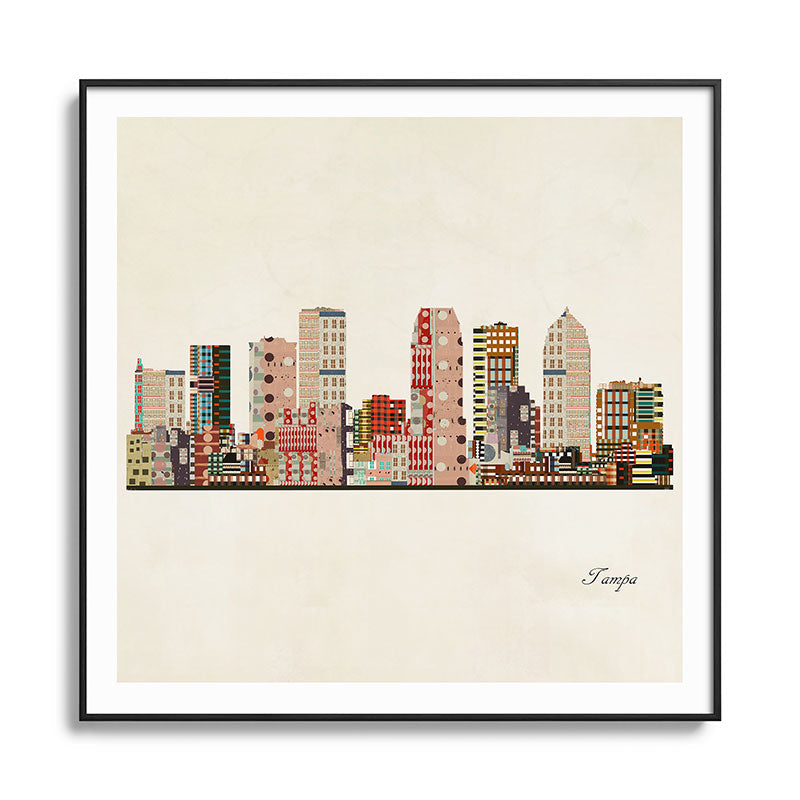 tampa skyline Framed Art Print Gallery Image 126