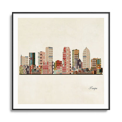 tampa skyline Framed Art Print Gallery Image 126