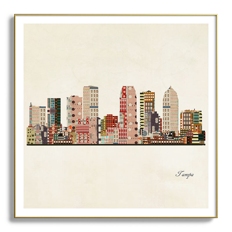 tampa skyline Framed Art Print Gallery Image 139