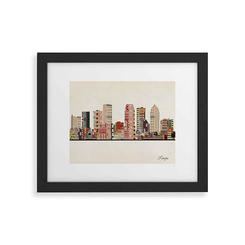 tampa skyline Framed Art Print Gallery Image 41