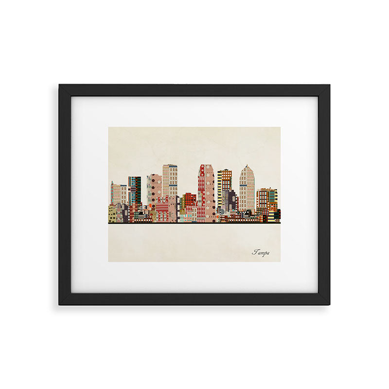 tampa skyline Framed Art Print Gallery Image 5
