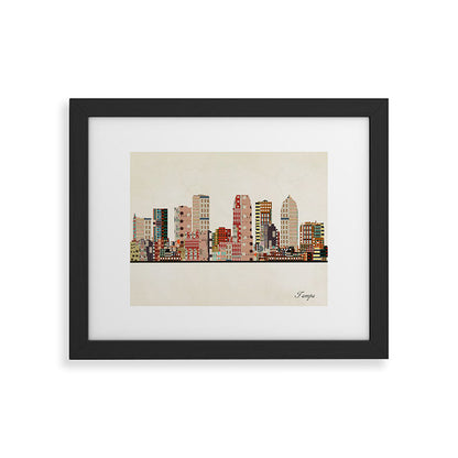 tampa skyline Framed Art Print Gallery Image 44