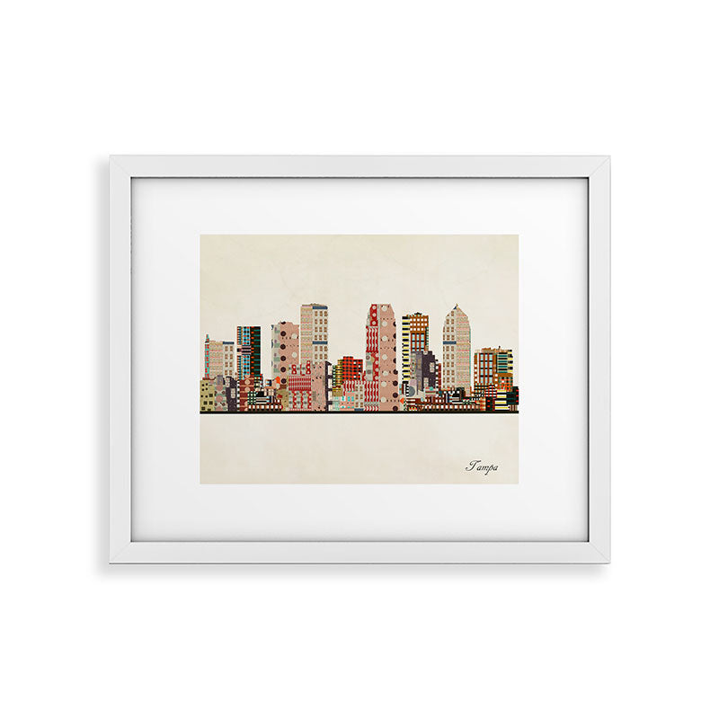 tampa skyline Framed Art Print Gallery Image 30