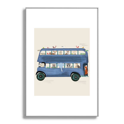 the big blue bus Framed Art Print Gallery Image 138