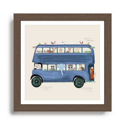 the big blue bus Framed Art Print Gallery Image 13