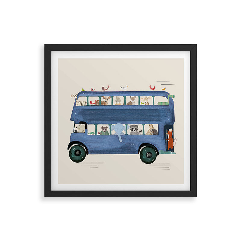 the big blue bus Framed Art Print Gallery Image 7